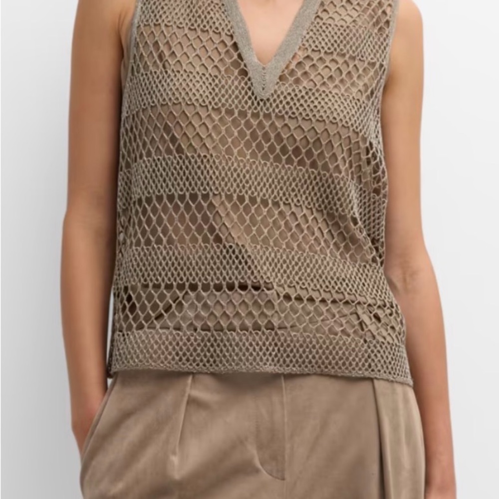 Brunello cucinelli Crochet Top xS